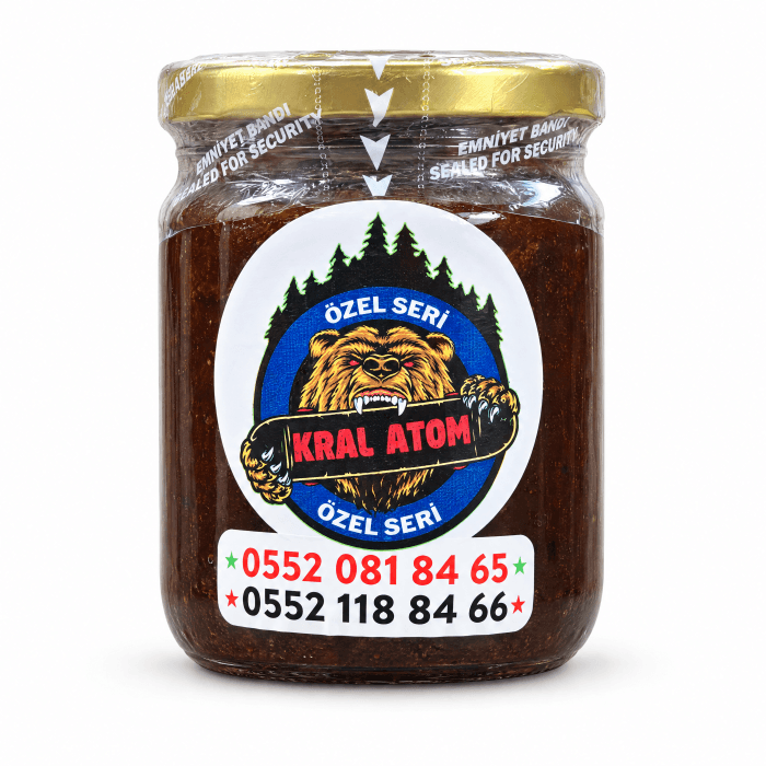 Kral Atom özel seri 250 gr kavanoz
