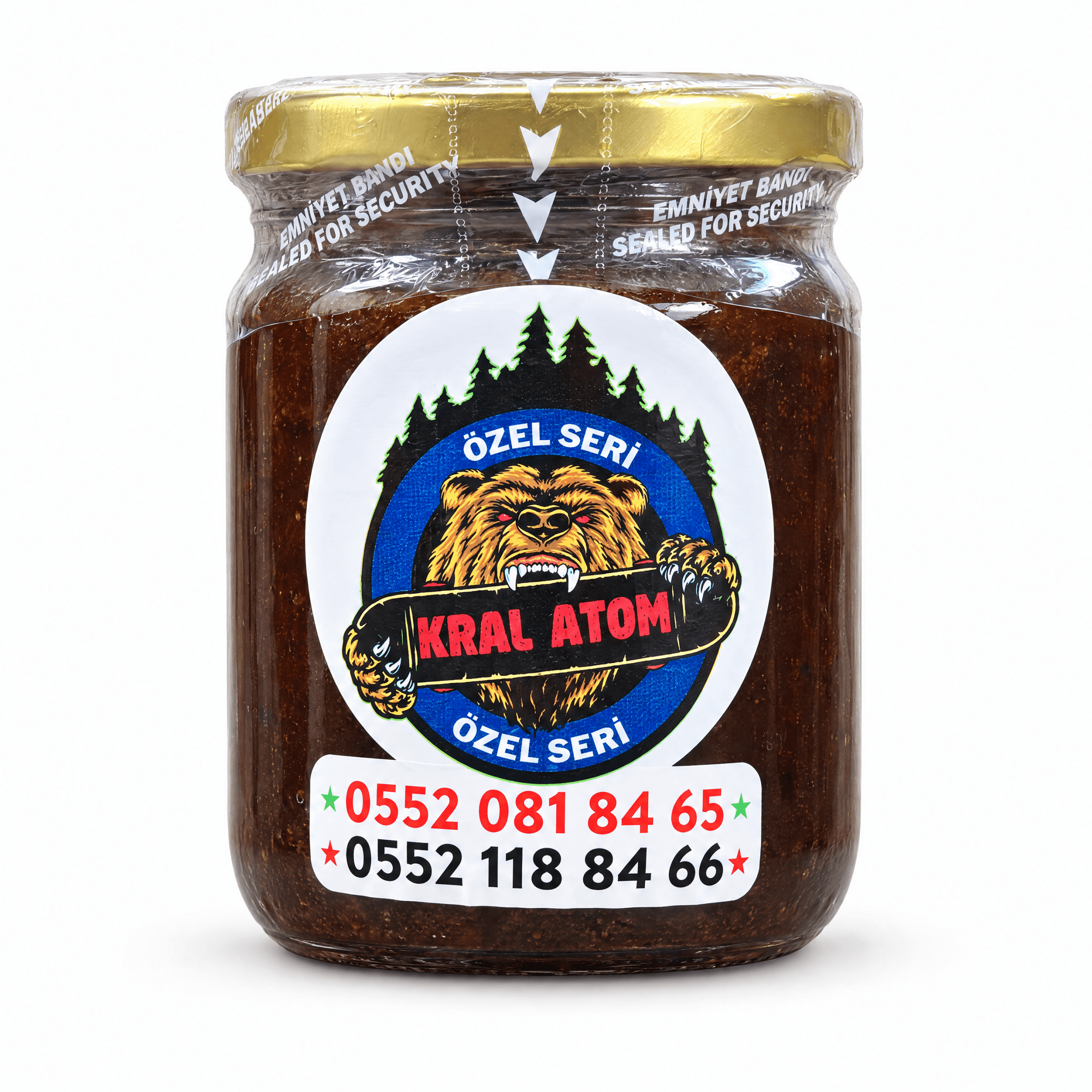 Kral Atom özel seri 250 gr kavanoz
