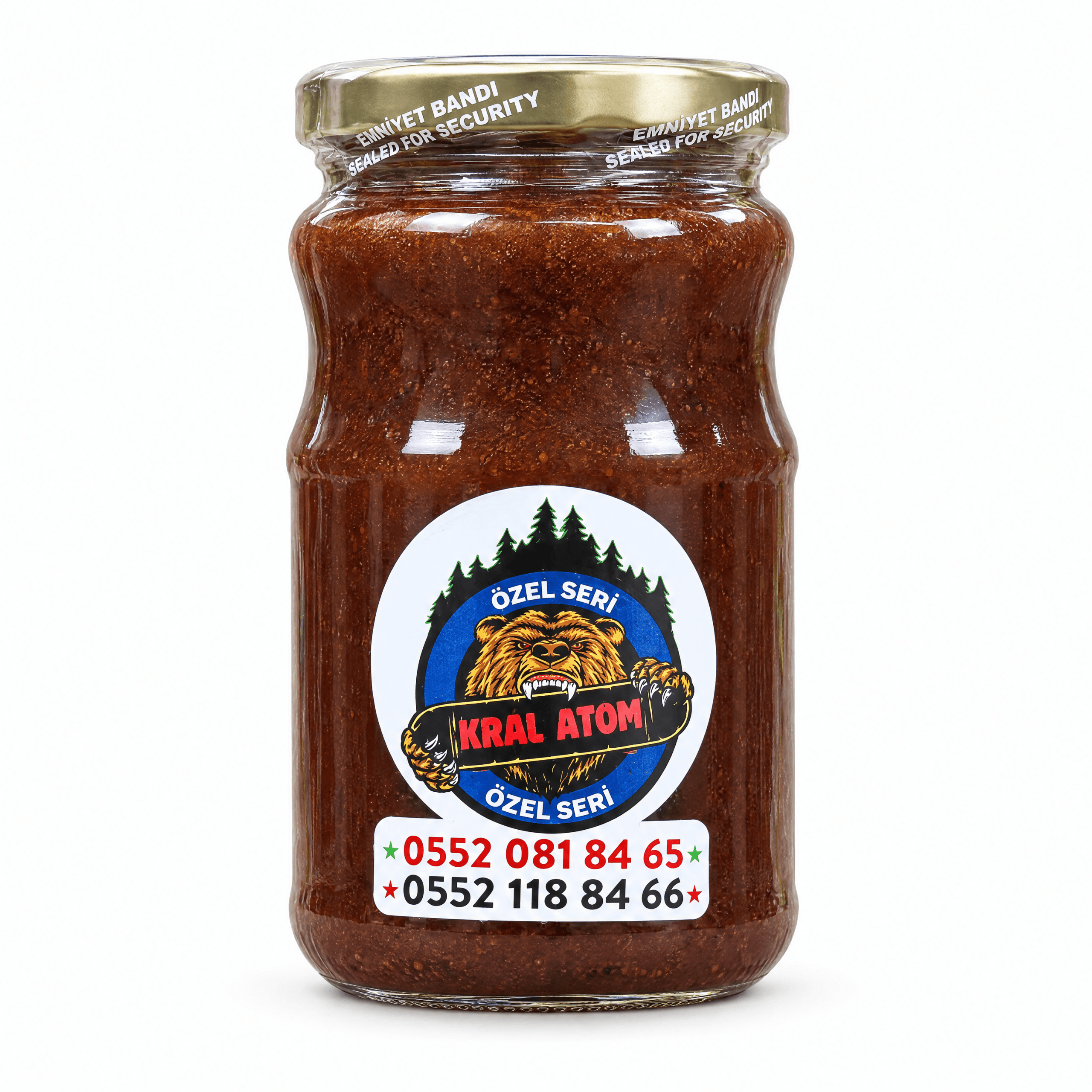 Kral Atom özel seri 500 gr kavanoz