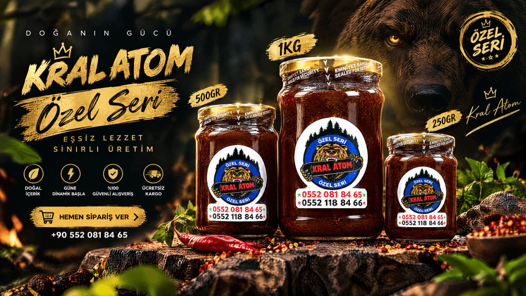 Kral Atom özel seri kavanoz ve tek kullanımlık paket